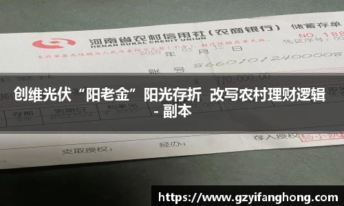 创维光伏“阳老金”阳光存折  改写农村理财逻辑 - 副本